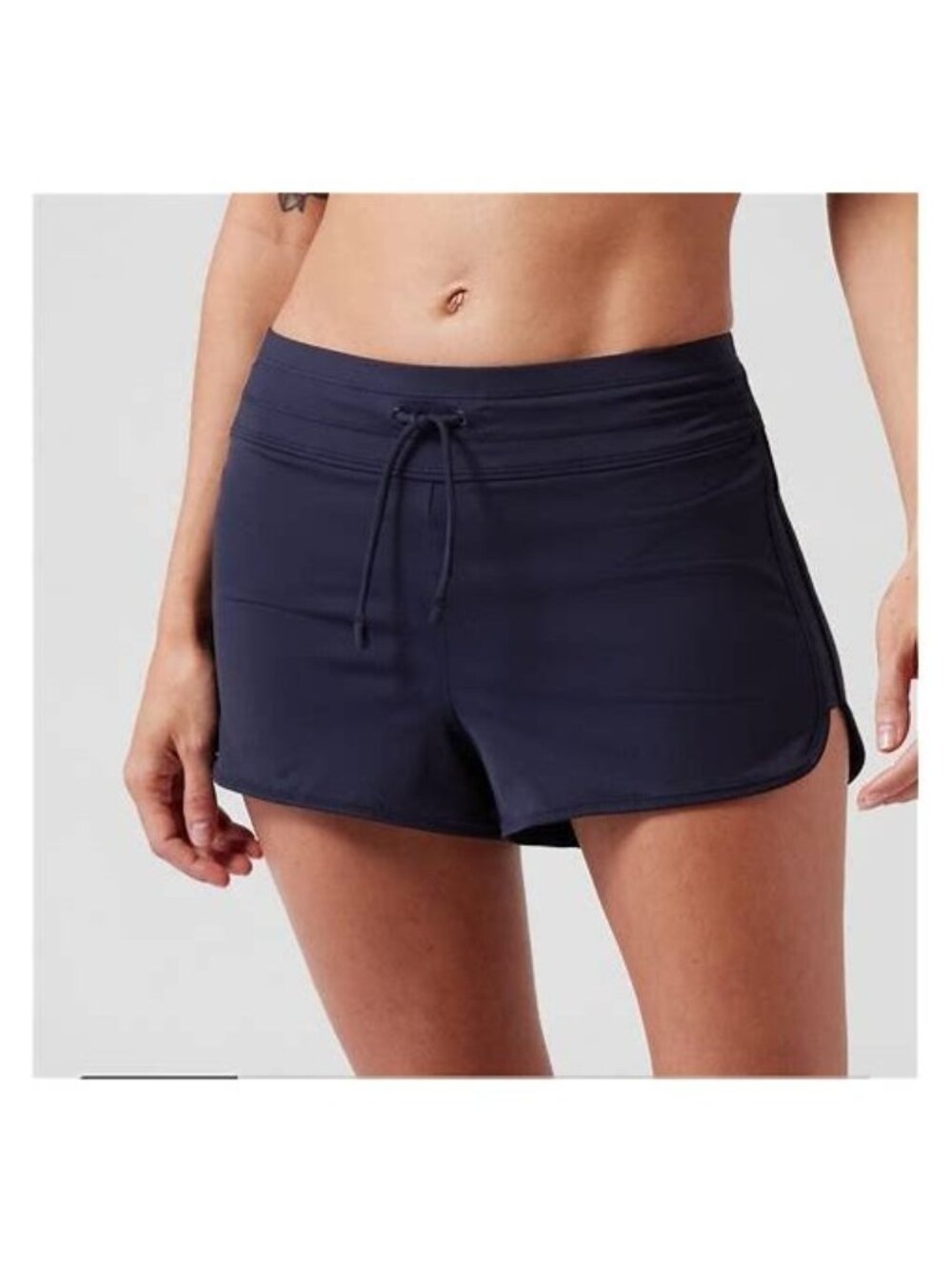 NWOT Athleta Surge Swim Shorts Navy Blue Medium